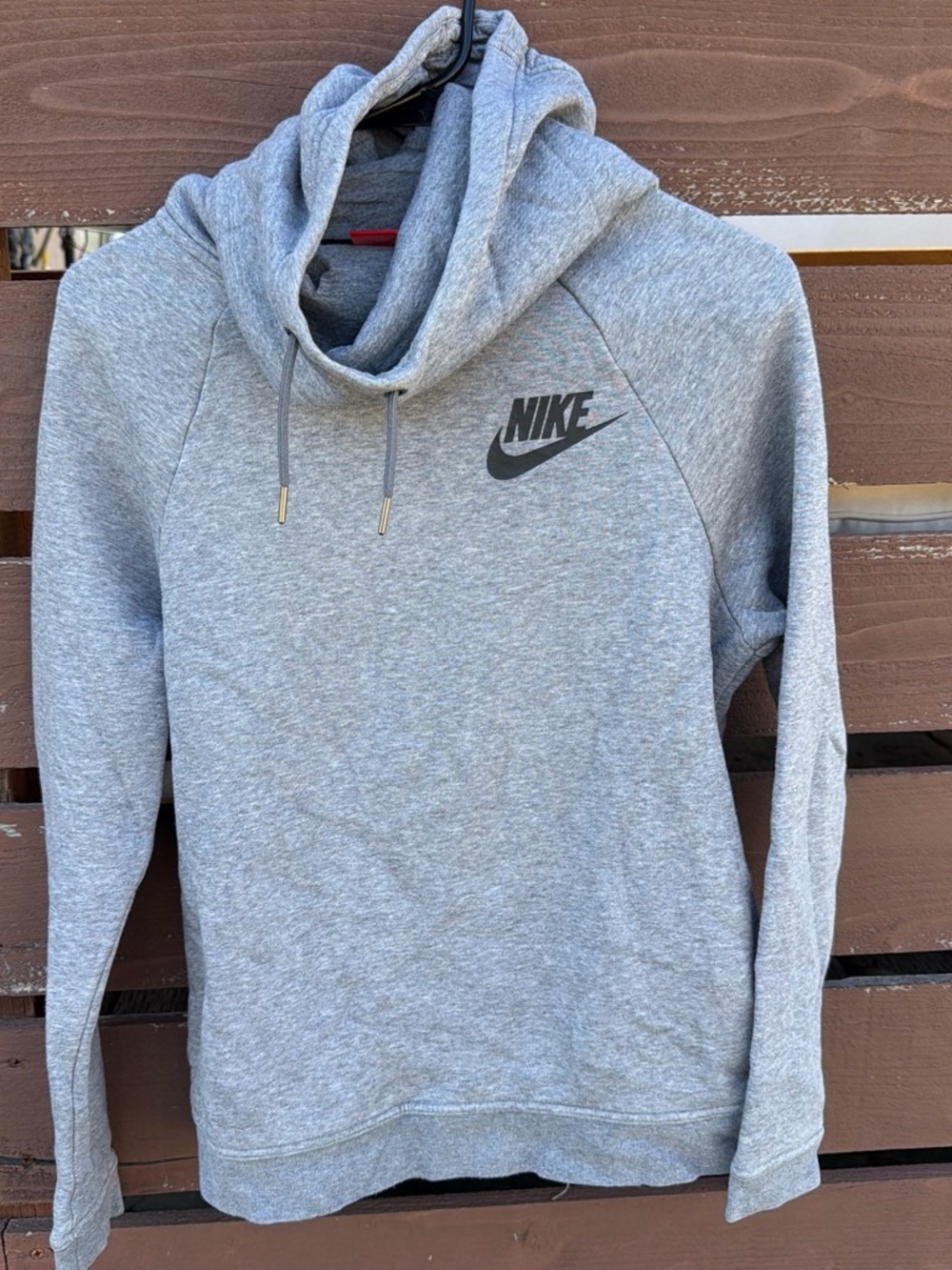 Nike Women’s Grey Pullover Hoodie Sweatshirt